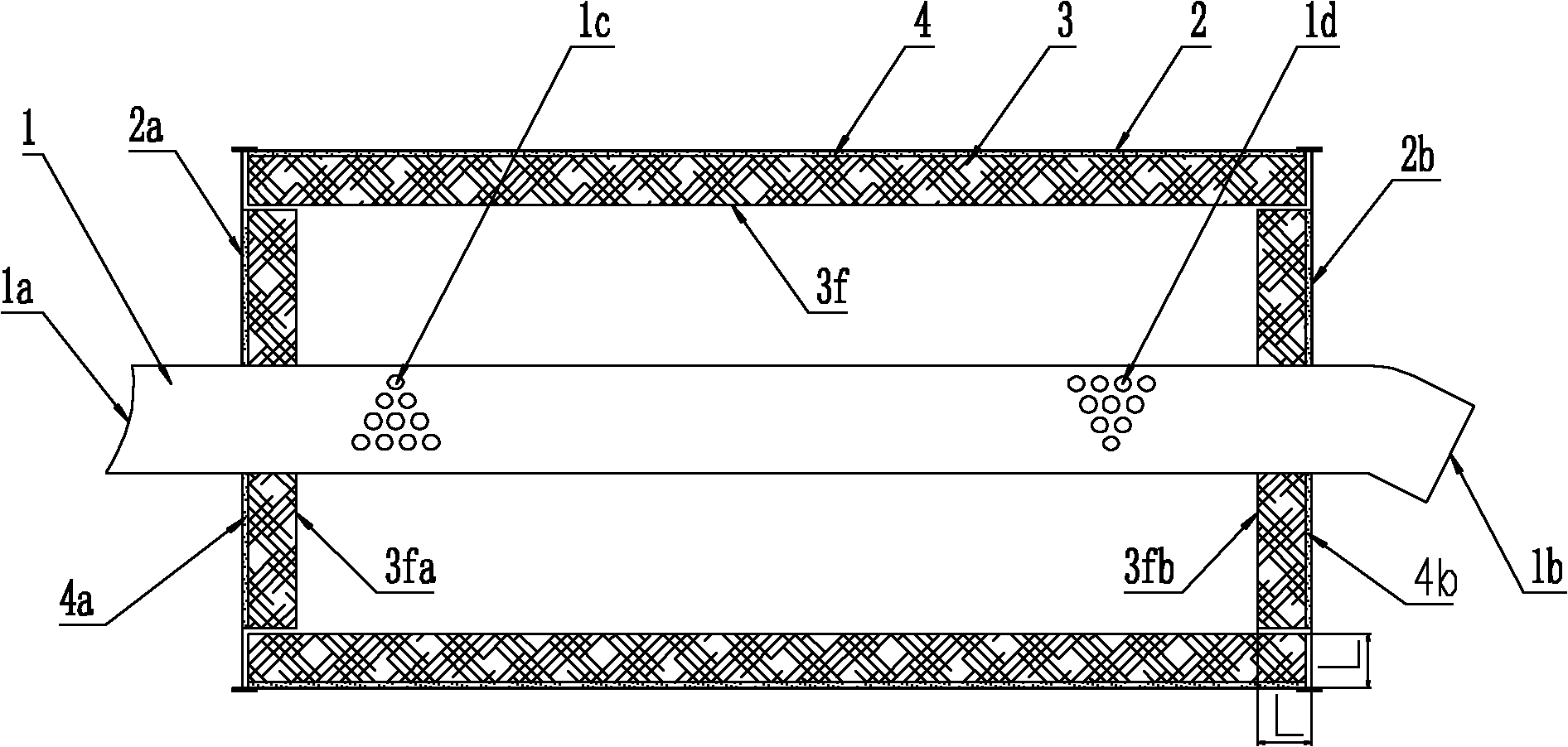 Vehicle exhaust muffler pasted with high temperature-resistant sound-absorbing layer and manufacturing method thereof