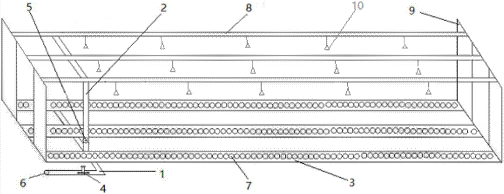 Micro-spraying device for water supply irrigation