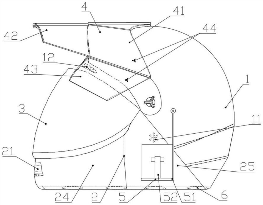 Detachable anti-fog helmet