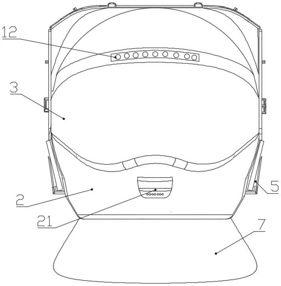 Detachable anti-fog helmet