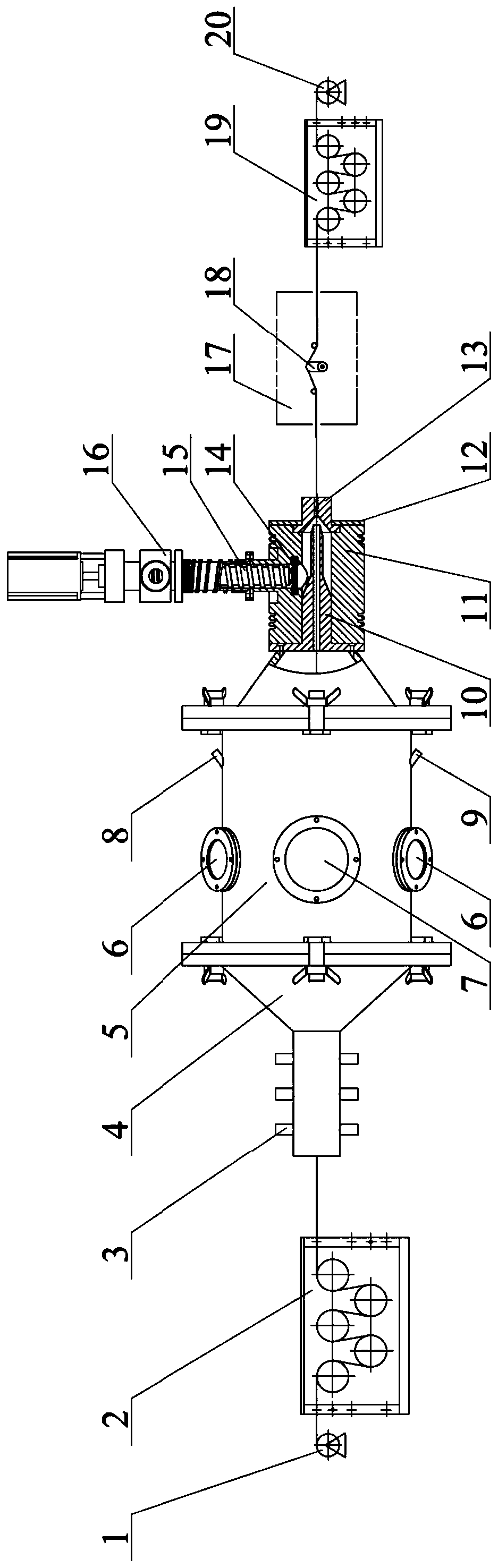 Carbon fiber laser graphitizing sizing equipment and method