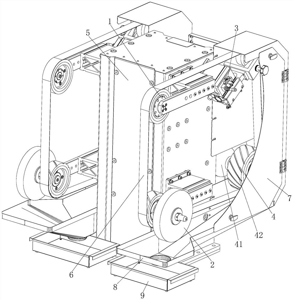 Belt sander and working method thereof