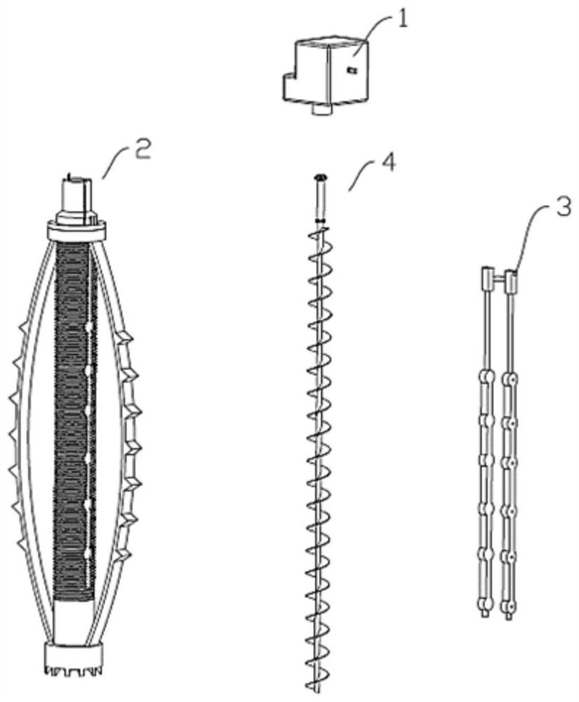 Demolding tool for small-caliber water-soluble core mold