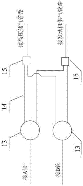 A passive self-balancing vehicle-mounted natural gas supply system and its stable gas supply method