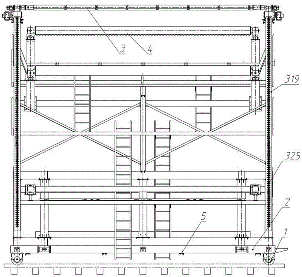 Waterproof board installation trolley for tunnel