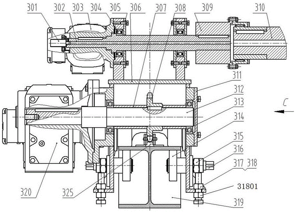 Waterproof board installation trolley for tunnel