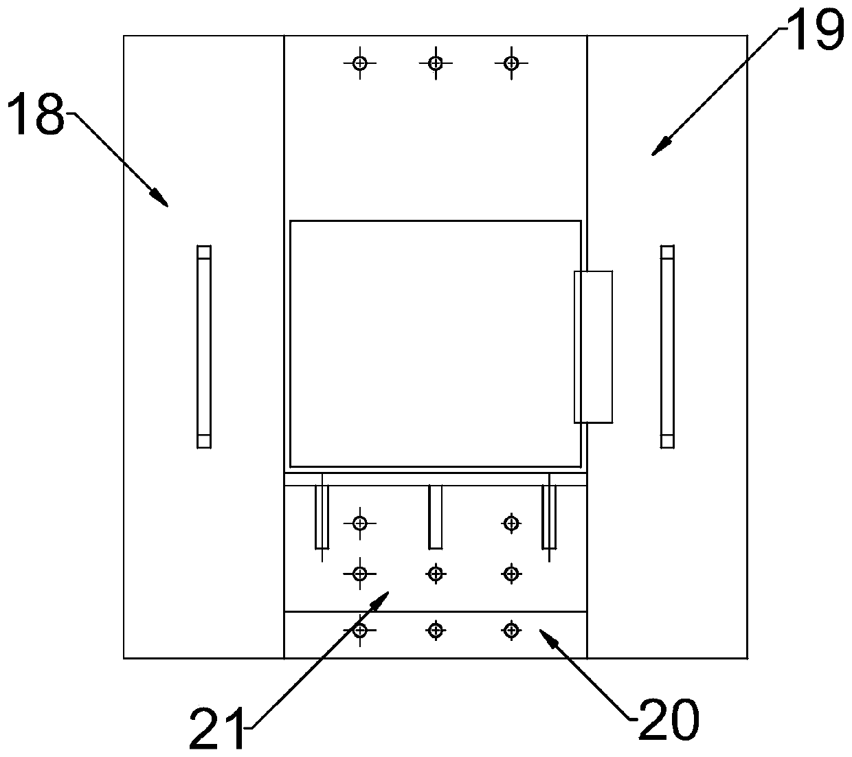 Stirring saw chain fatigue test device