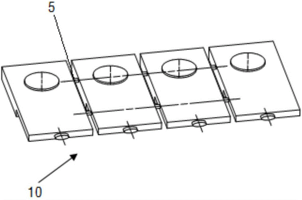 Core box for producing conjoined sand core and method thereof