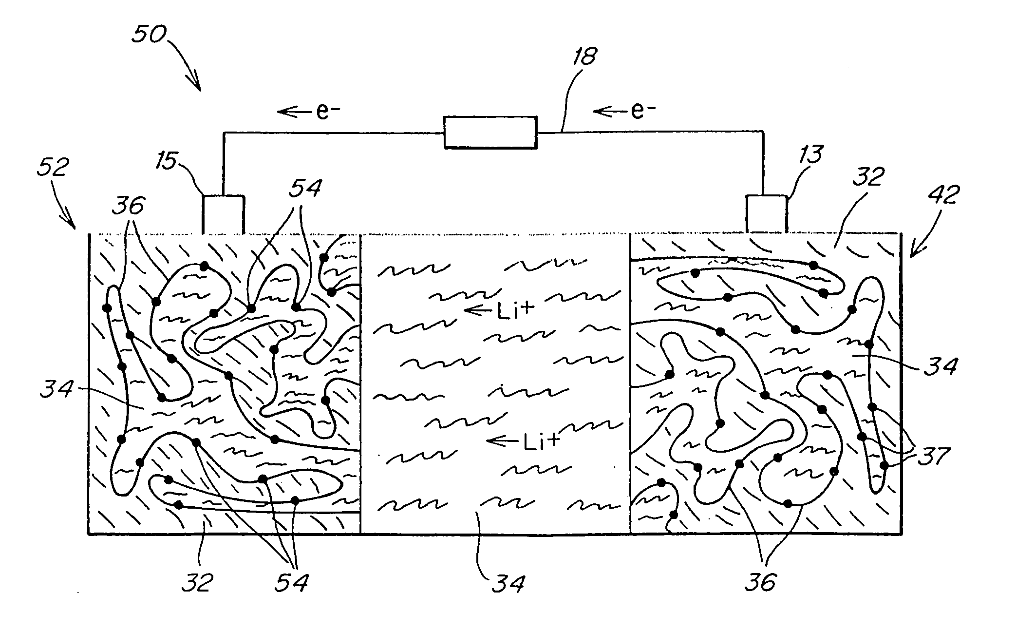 Polymer electrolyte, intercalation compounds and electrodes for batteries