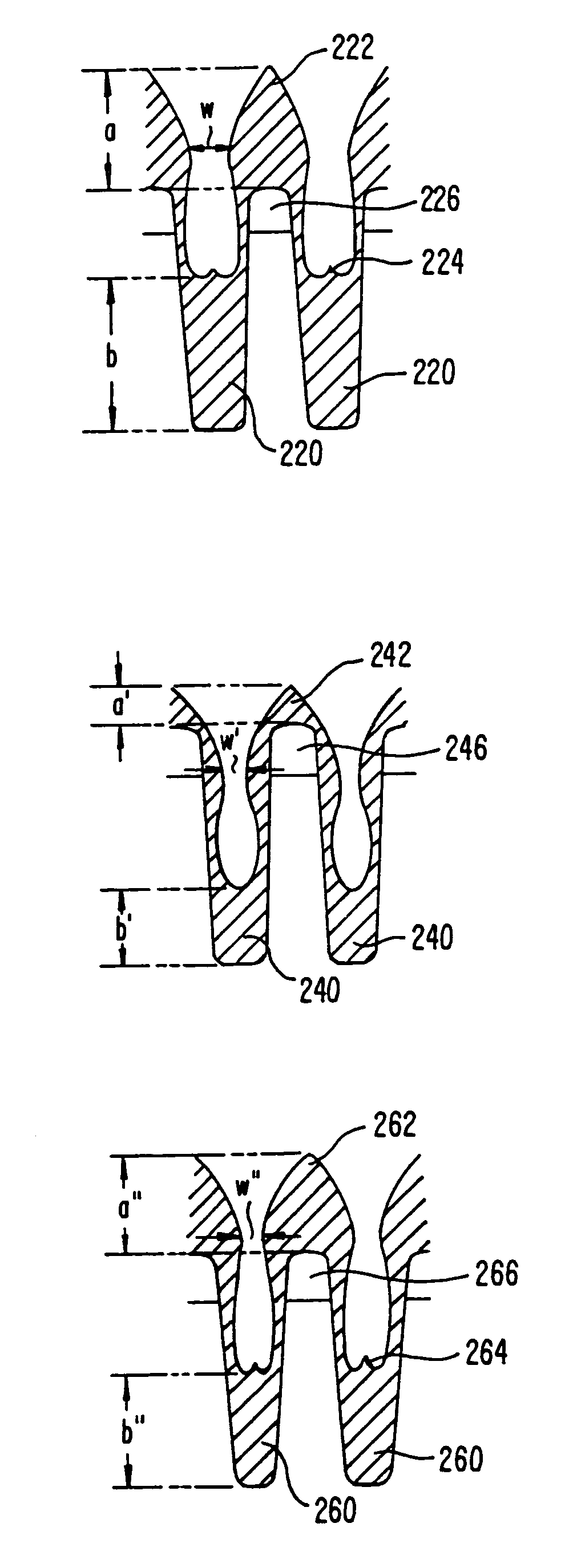 Gas chemistry cycling to achieve high aspect ratio gapfill with HDP-CVD