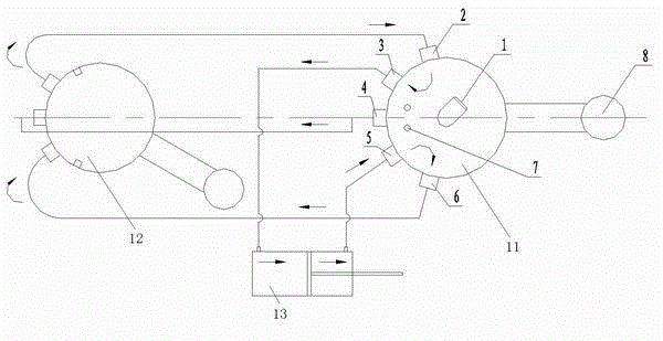 Integrated type retracting-dropping priority control switch of landing gear