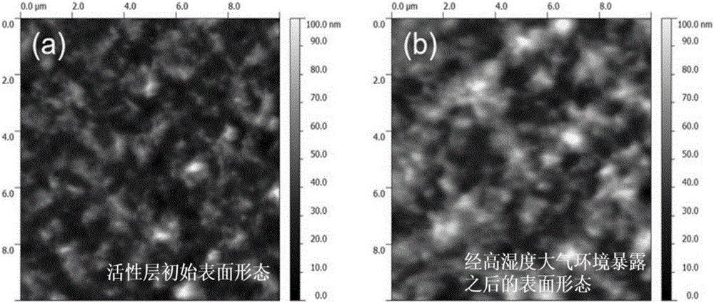 Preparation method of efficient and stable organic polymer solar cell