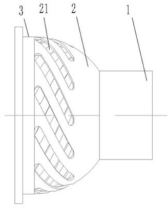 A mask for processing convex hemisphere of gyro motor and its processing method