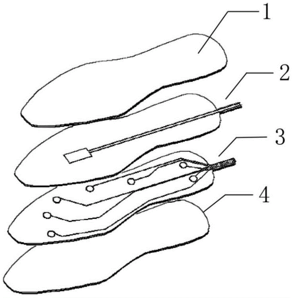 Pressure detection device and method based on piezoresistive and piezoelectric flexible sensor combination