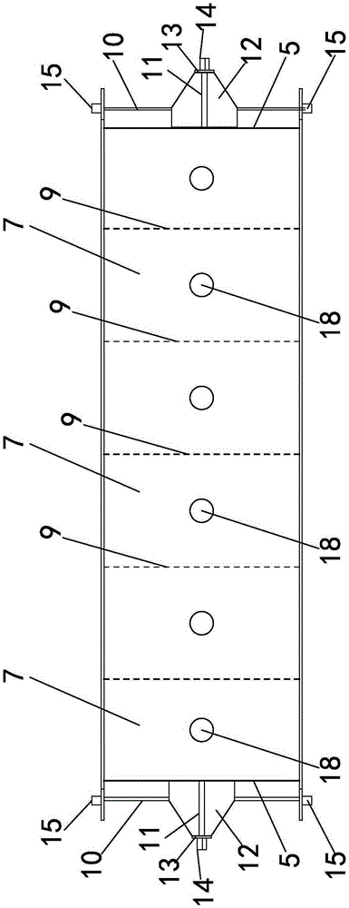 Test tank frame and construction method for underwater inspection of diversion tunnel door slot in hydropower station