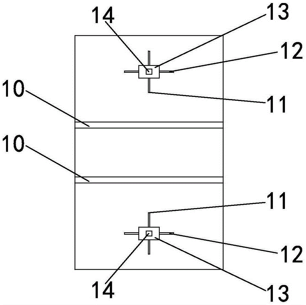 Test tank frame and construction method for underwater inspection of diversion tunnel door slot in hydropower station