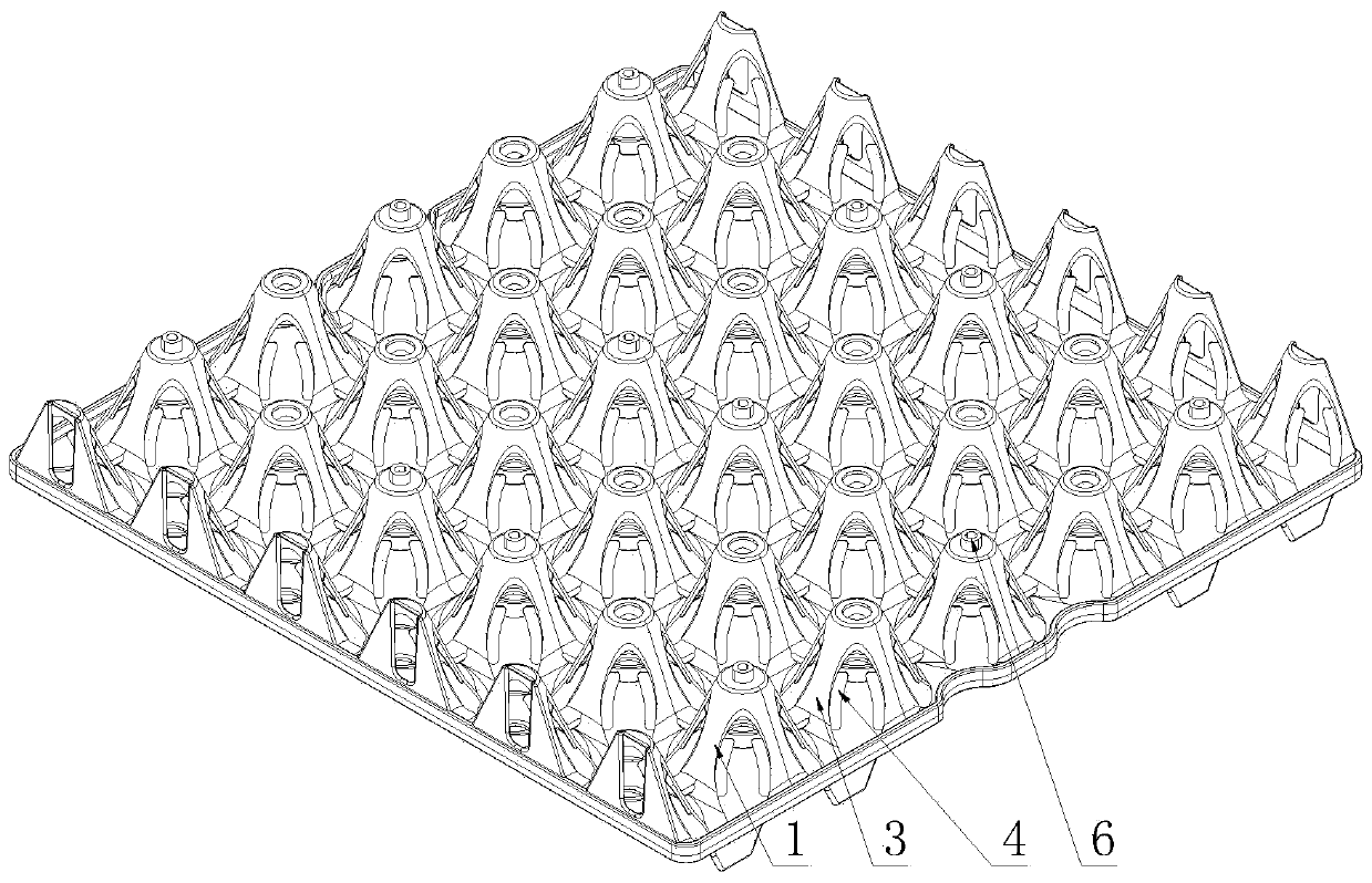 Breakage-proof egg tray and processing technology thereof