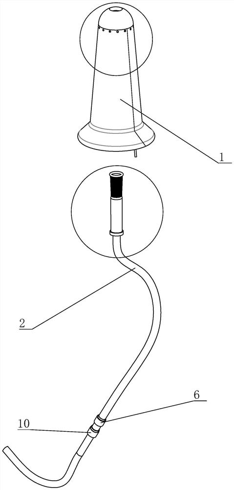 Auxiliary cleaning equipment for hemorrhoid operation for general surgery department diseases