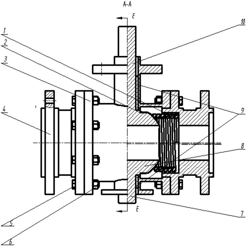 Rotary four-eccentricity ball valve