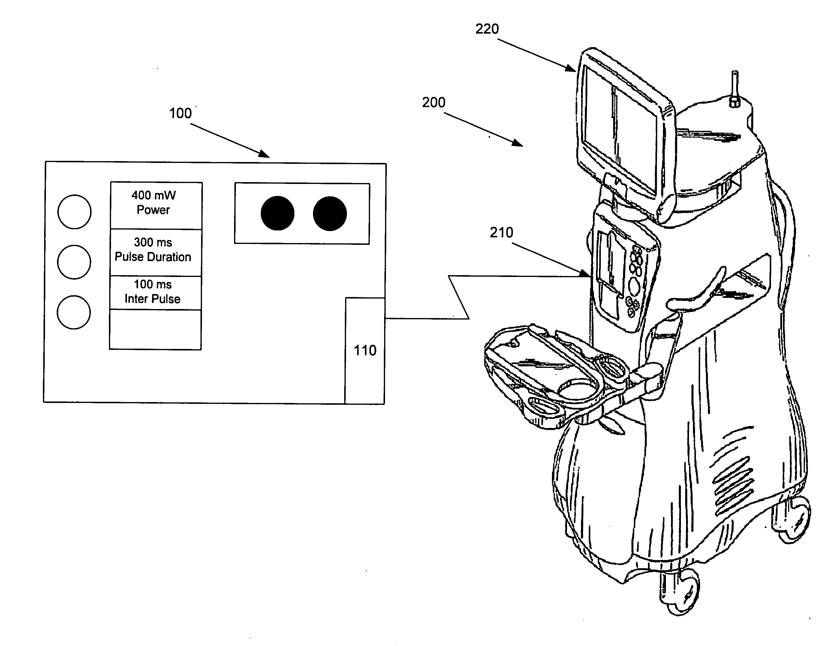 Surgical laser system with remote control functionality