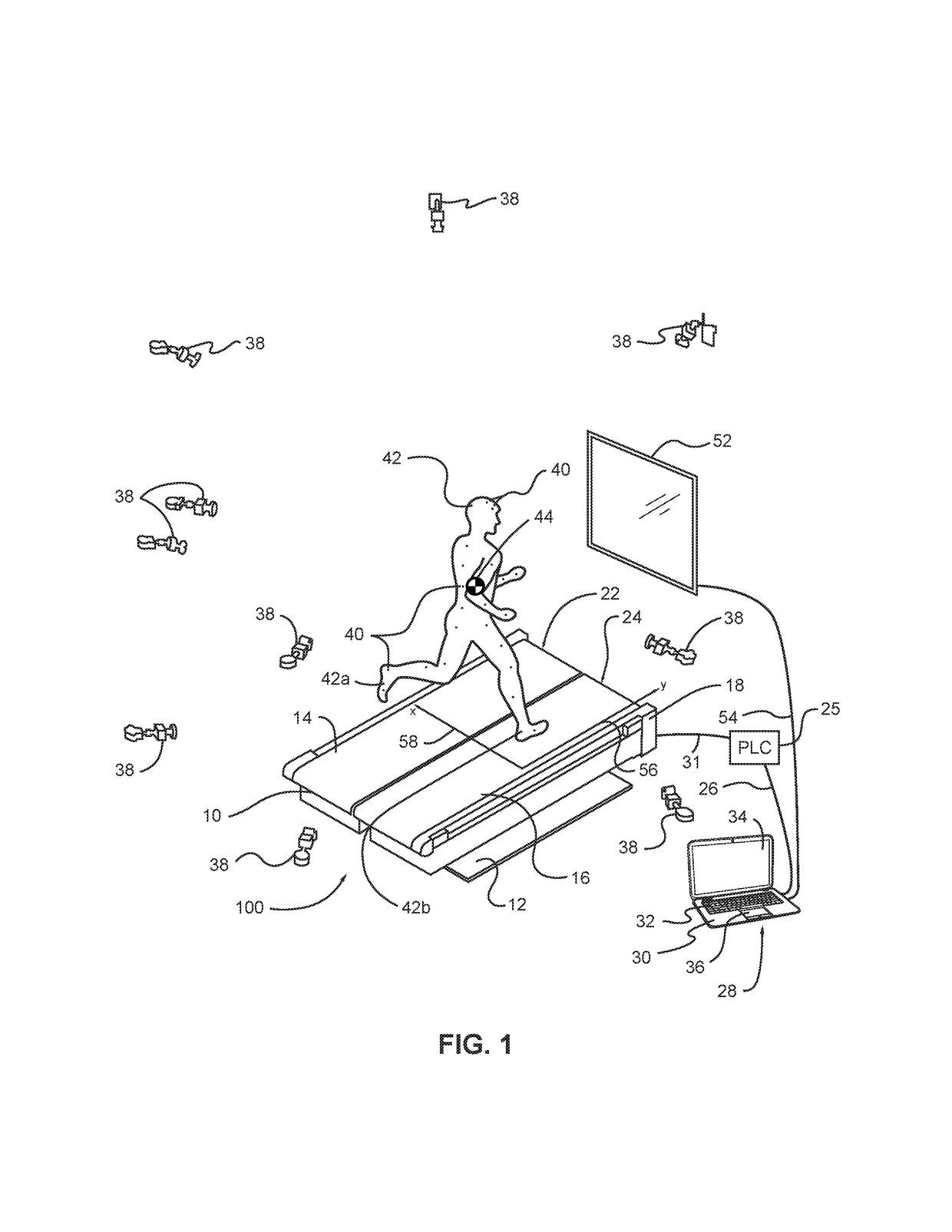 Gait perturbation system and a method for testing and/or training a subject using the same