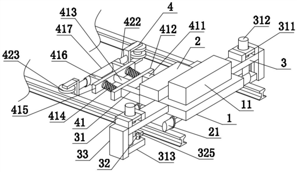 Detection robot based on bent track