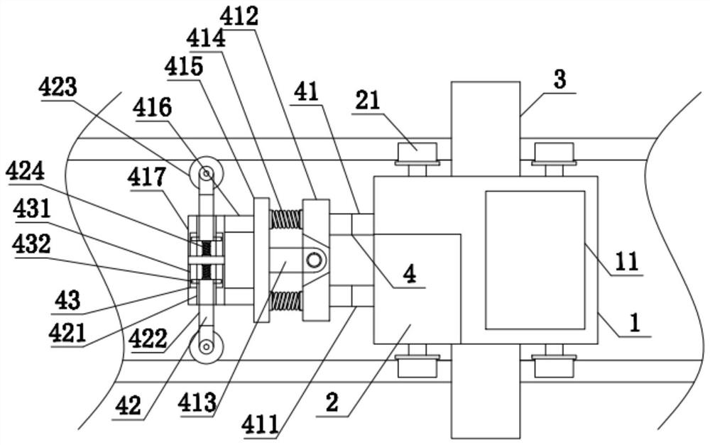 Detection robot based on bent track