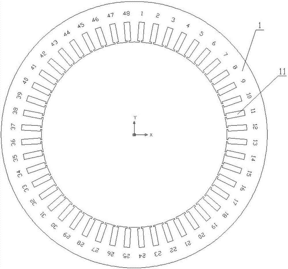 Novel winding motor stator