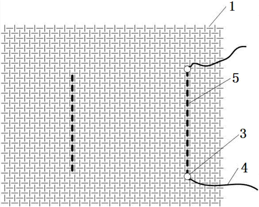 Flexible strain-sensing woven fabric and making process thereof