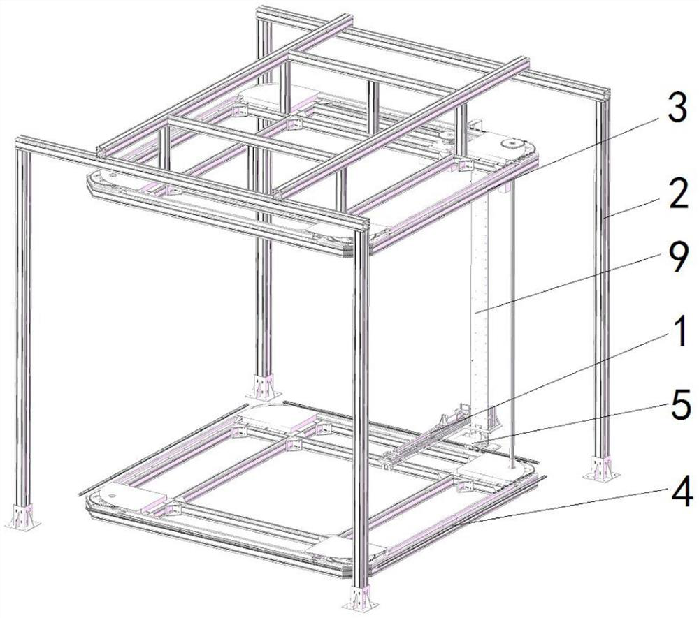 Goods taking device for unmanned supermarket and goods taking method