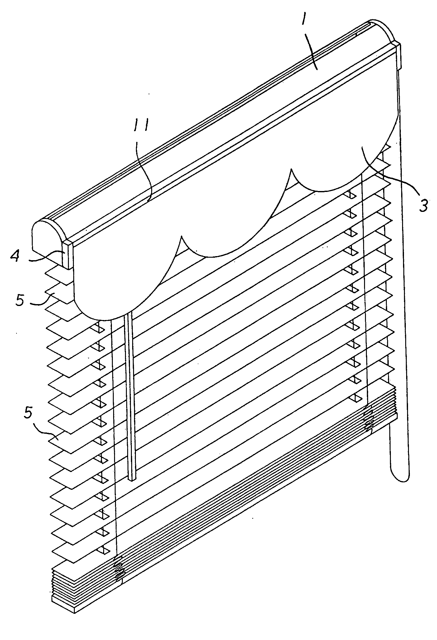 Window covering having cloth fixture