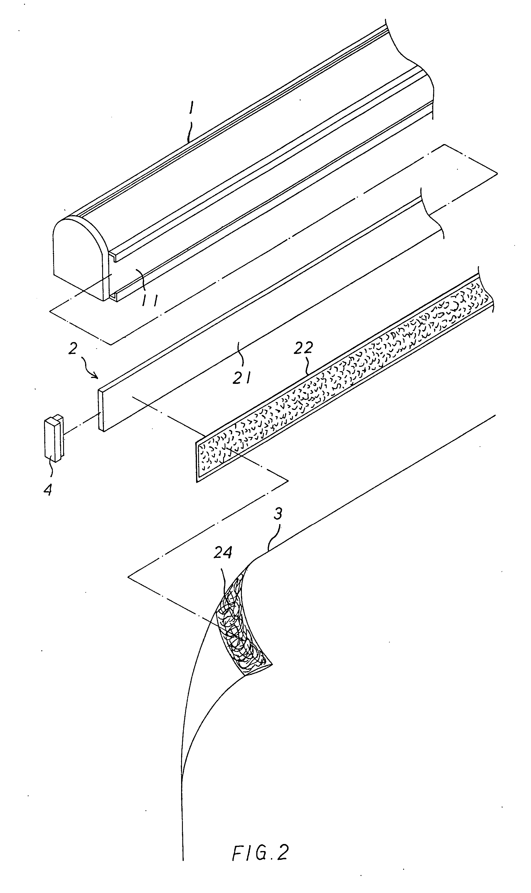 Window covering having cloth fixture