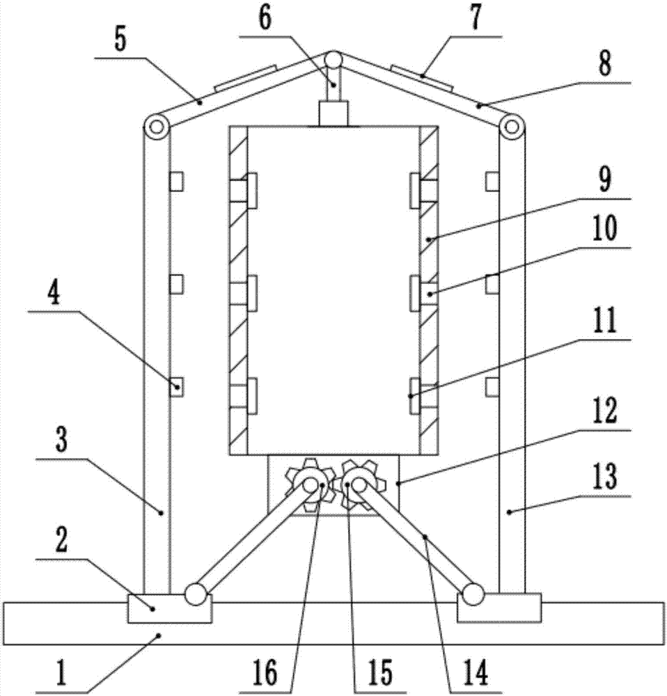 Waterproof electric power cabinet capable of carrying out heat dissipation easily