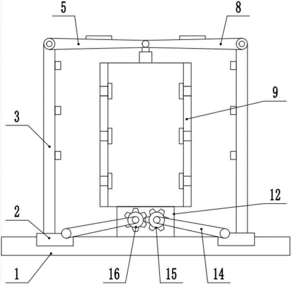 Waterproof electric power cabinet capable of carrying out heat dissipation easily