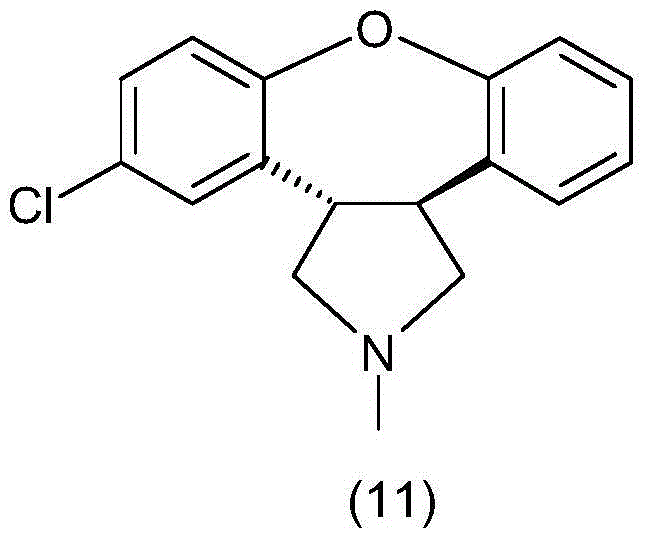 Preparation method of asenapine and intermediate used for preparing asenapine