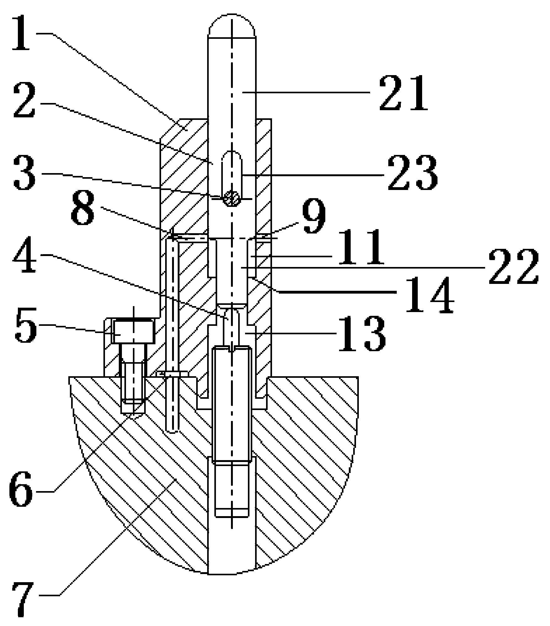 Feedback device for detecting descending position of workpiecepretargeting tray