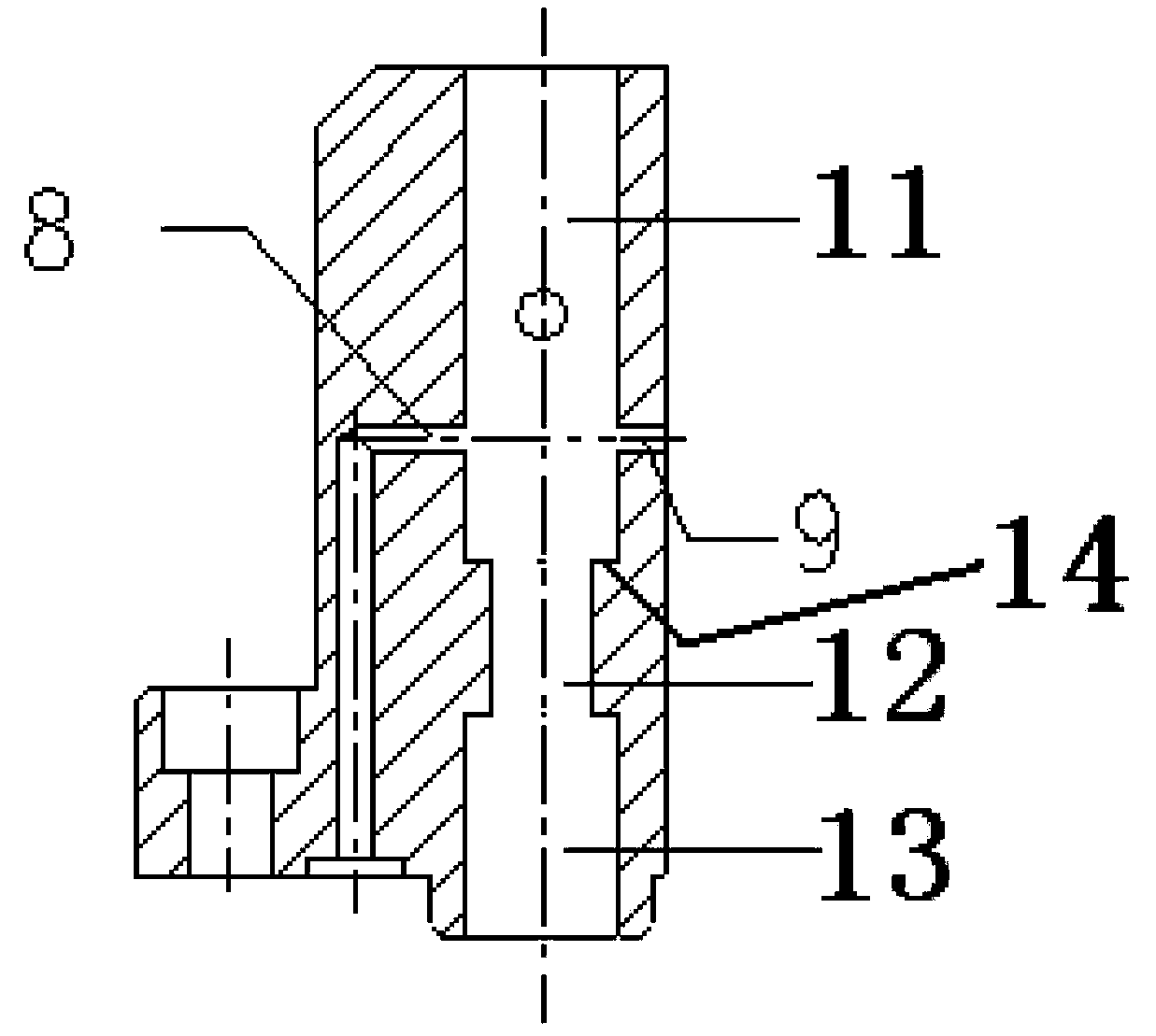 Feedback device for detecting descending position of workpiecepretargeting tray