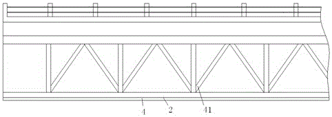 An automatic cleaning and maintenance device with a guide rod and used for bridges