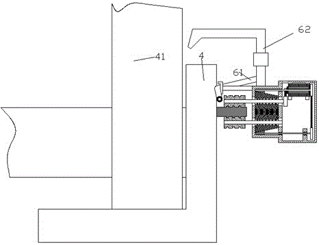 An automatic cleaning and maintenance device with a guide rod and used for bridges