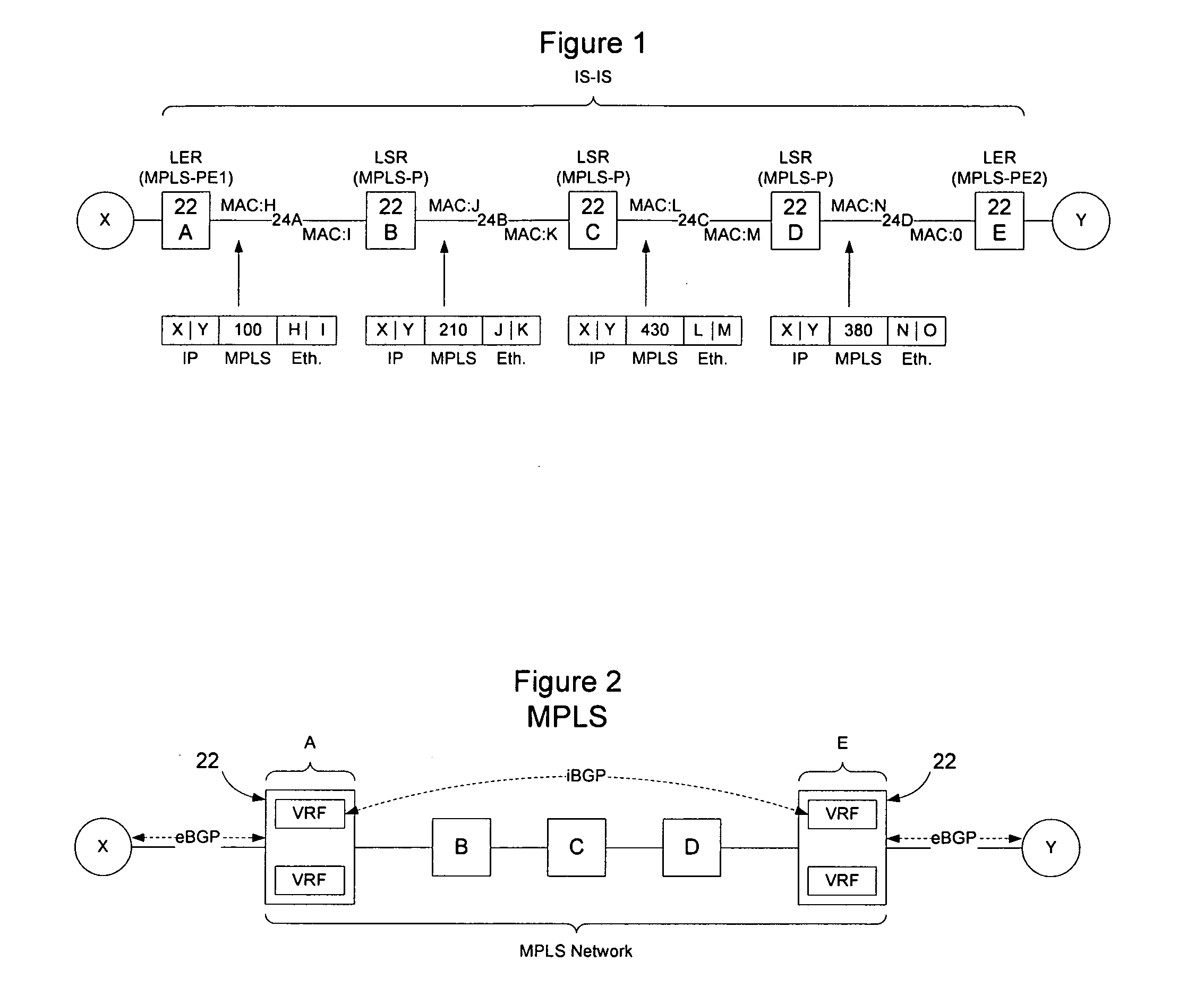 Implementation of VPNs over a link state protocol controlled Ethernet network