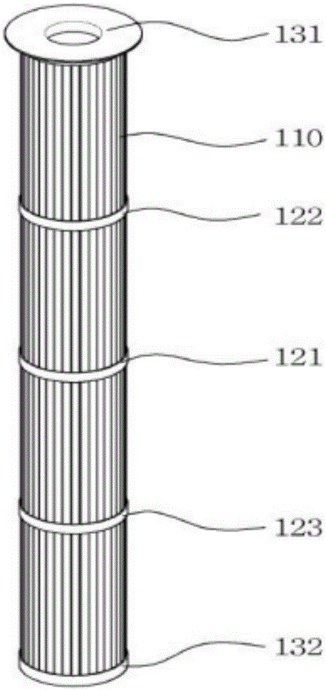 A fold type filter and a method for manufacturing the same