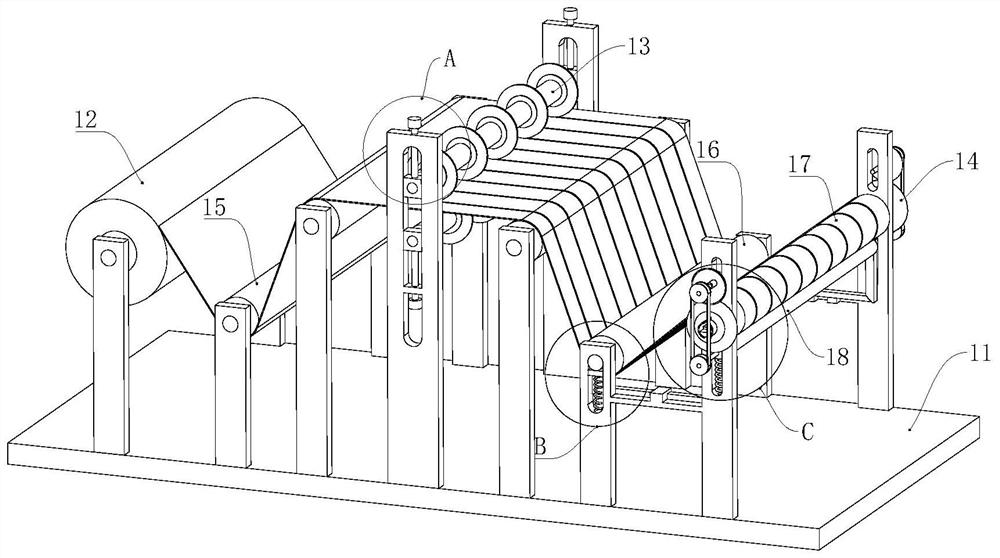 Slitting machine for glass cloth adhesive tape processing and slitting method thereof