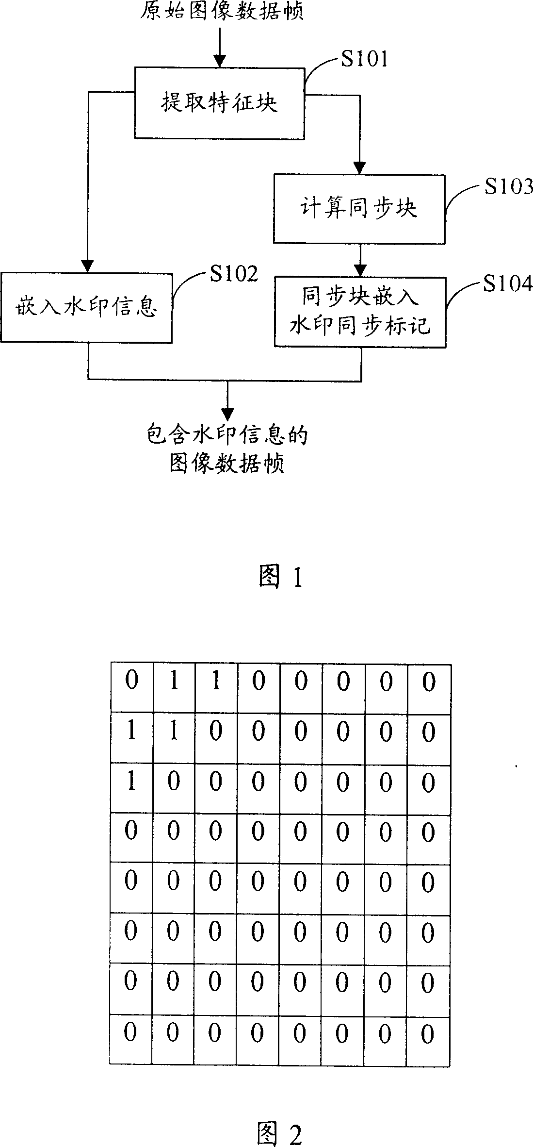 Embedding and detecting method and system for image data watermark information