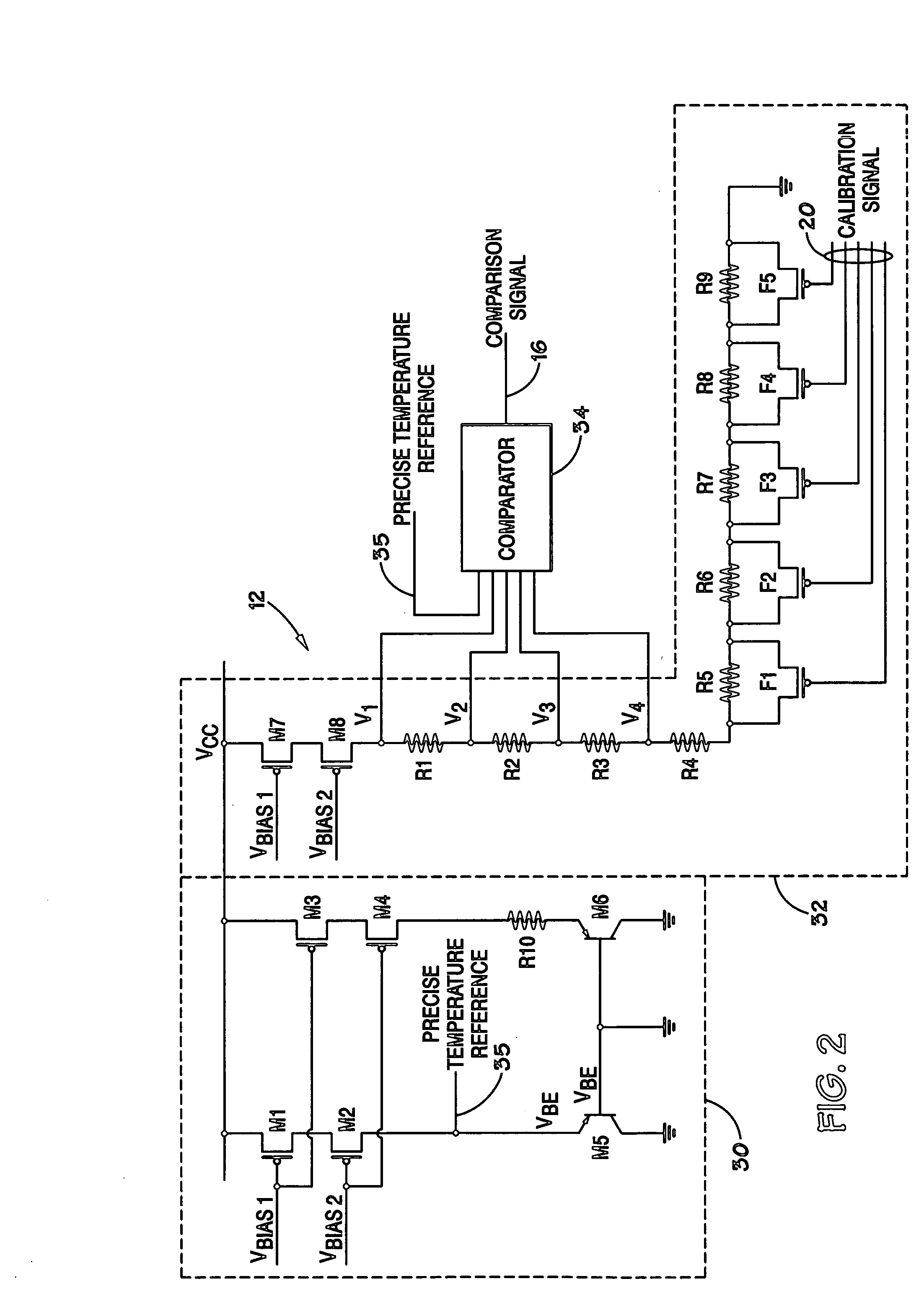 System and method for automatically calibrating a temperature sensor