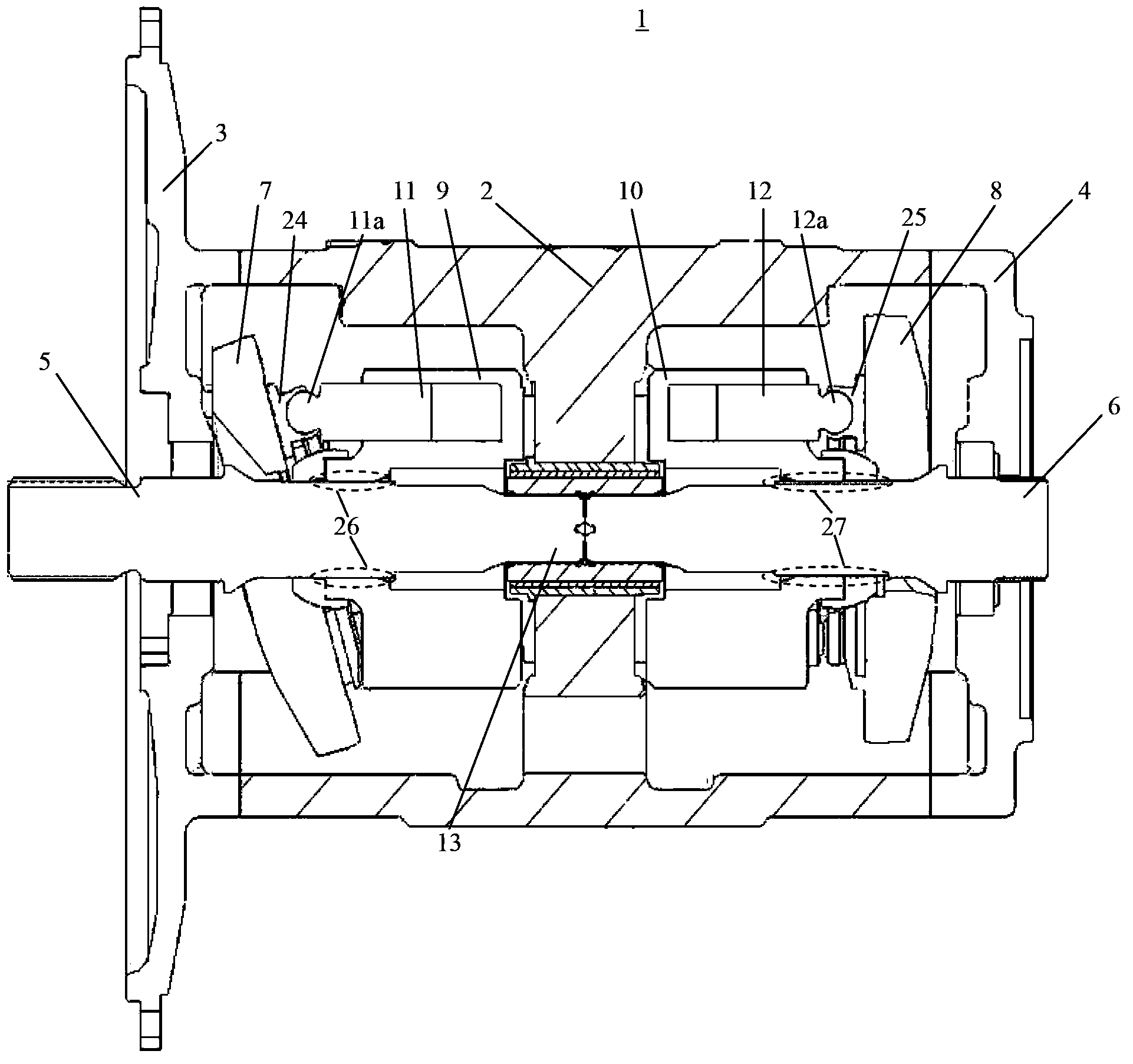 Hydraulic pump for excavator, and excavator with same