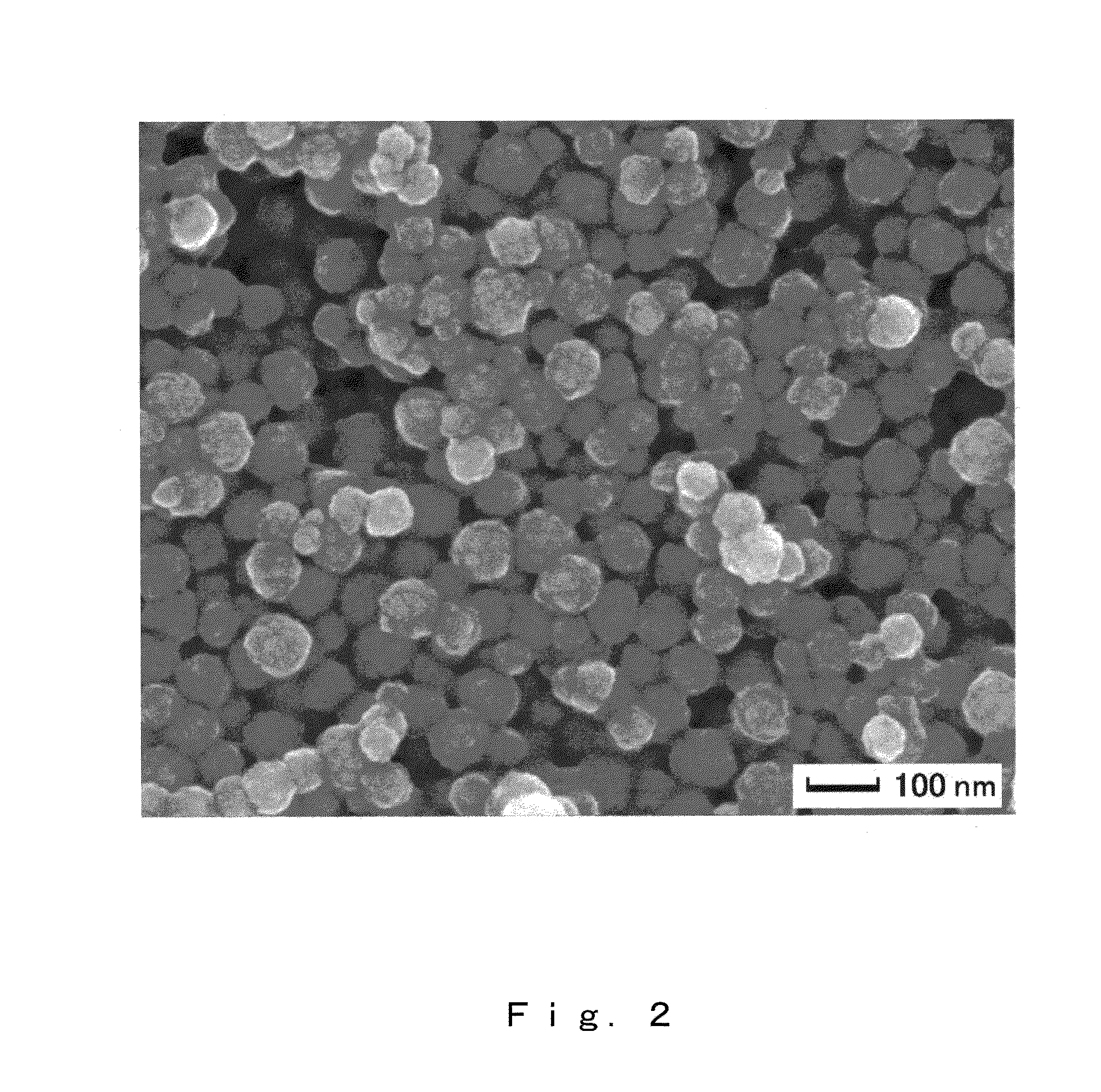 Core-Shell Type Cobalt Oxide Microparticle or Dispersion Containing the Microparticle, and Production Process and Use of the Microparticle or the Dispersion