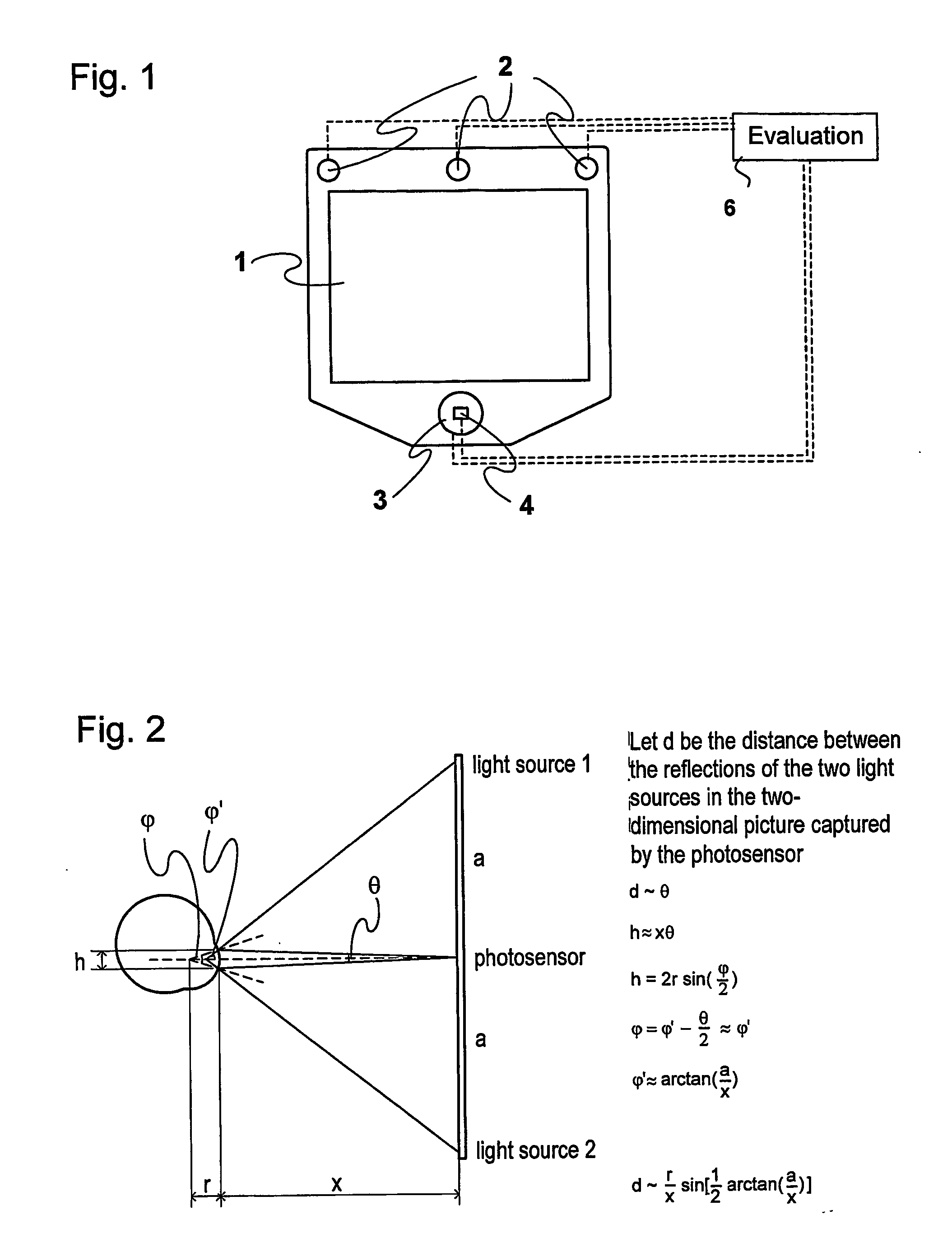 Method and installation for detecting and following an eye and the gaze direction thereof