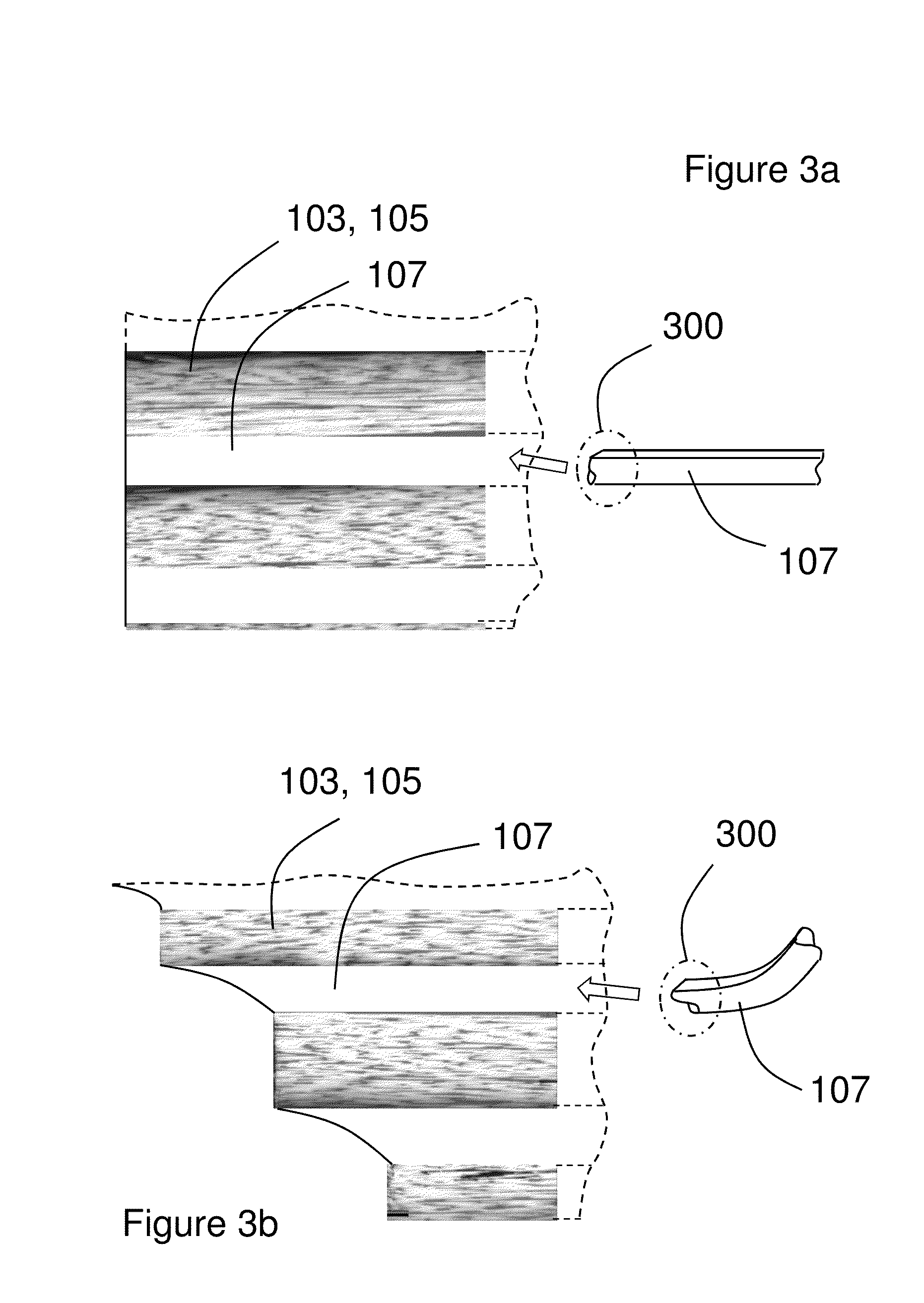 Composite material suitable for a morphing skin