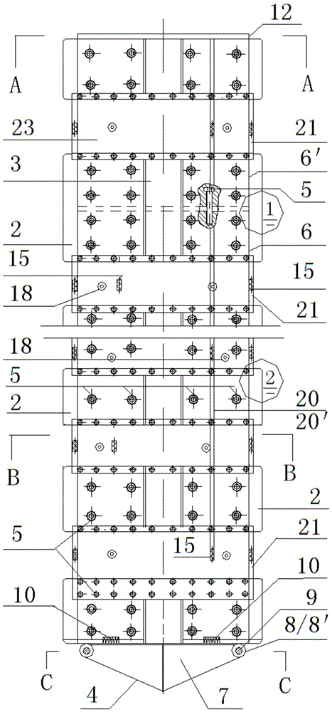 Squeeze-in underground diaphragm wall gapless steering device