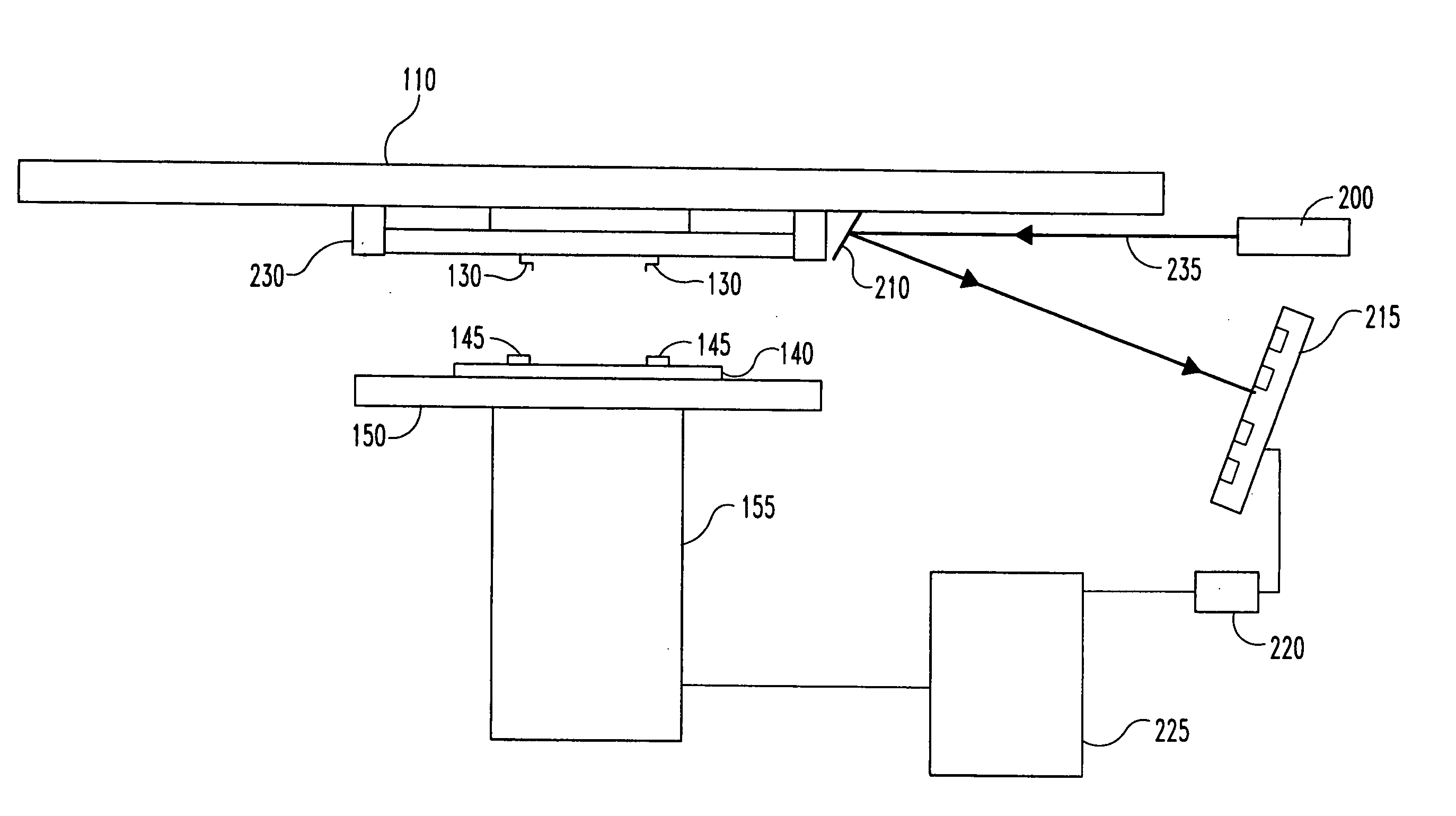 Method and system for compensating thermally induced motion of probe cards